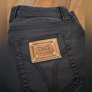 D&G. Dolce and Gabanna black jeans size 28
